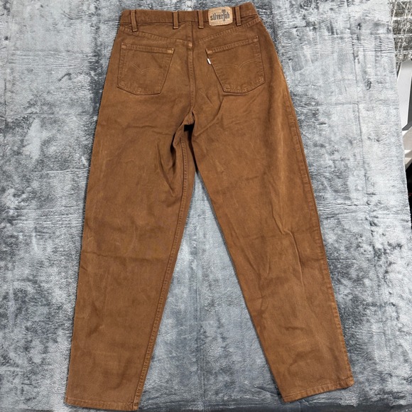 Vintage Levis 505 Brown Twill Pants Mens 33x32 Made in USA Straight Leg 90s - Picture 10 of 13